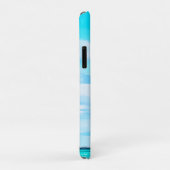 Ocean Sky Monogram Reizen Aqua Blue Case-Mate iPhone Case (Achterkant/rechts)