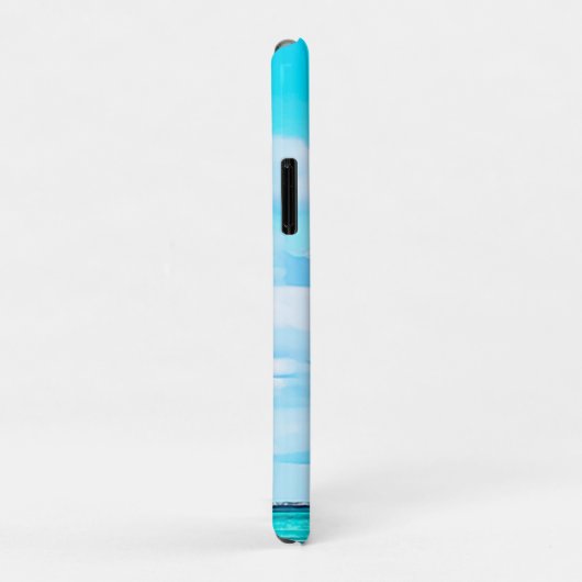 Ocean Sky Monogram Reizen Aqua Blue Case-Mate iPhone Case (Achterkant/rechts)