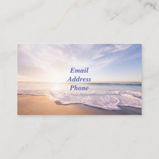 Ocean Sky Visitekaartje (Achterkant)