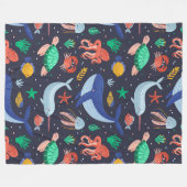 Ocean Sleep 60x80 Fleece Deken (Voorkant (Horizontaal))