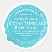 Ocean Soap Label Handmade Business (Voorkant)