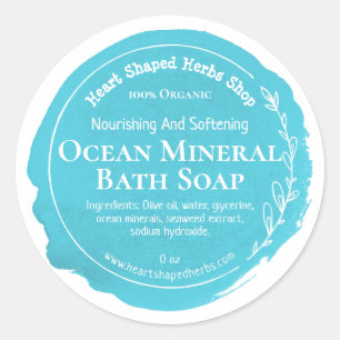 Ocean Soap Label Handmade Business