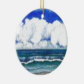 Ocean Sonata Zee Beach Summertime Art Keramisch Ornament (Rechts)