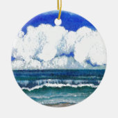 Ocean Sonata Zee Beach Summertime Art Keramisch Ornament (Voorkant)