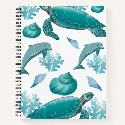 Ocean Soul Notebook | Beach-Inspired Aesthetic  Notitieboek (Voorkant)