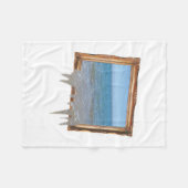 Ocean Spilling out of Afbeelding Lijst Fleece Deken (Voorkant (Horizontaal))