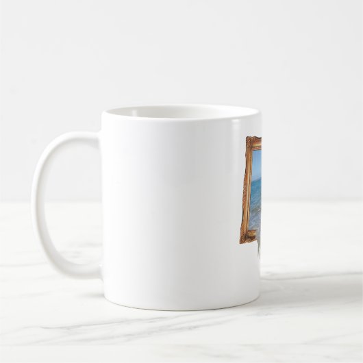 Ocean Spilling out of Afbeelding Lijst Koffiemok (Links)