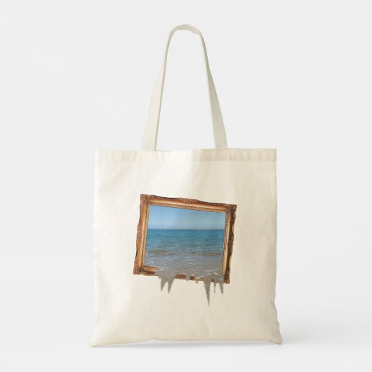Ocean Spilling out of Afbeelding Lijst Tote Bag (Achterkant)