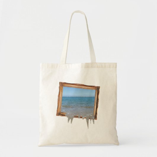 Ocean Spilling out of Afbeelding Lijst Tote Bag (Voorkant)