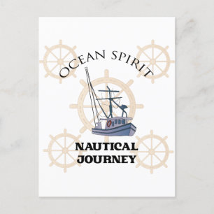 Ocean Spirit Nautical Journey Briefkaart