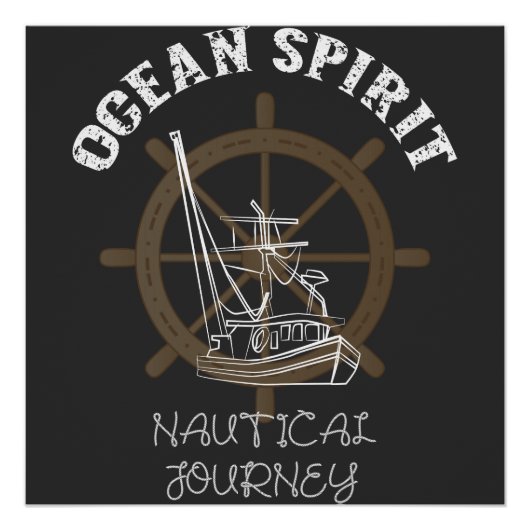 Ocean Spirit Nautical Journey Perfect Poster (Voorkant)