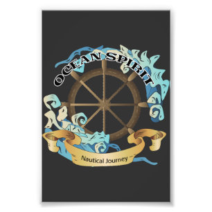 Ocean Spirit Nautical Journey thema Foto Afdruk