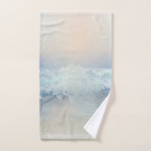 Ocean Splash in a Misty Golden Sunset Bad Handdoek (Handdoek)