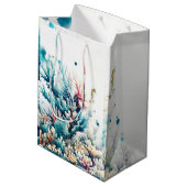 Ocean Splash Zee Koraal Waterverf Sweet 16 Medium Cadeauzakje (Achterkant Gekanteld)