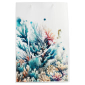 Ocean Splash Zee Koraal Waterverf Sweet 16 Medium Cadeauzakje (Voorkant)