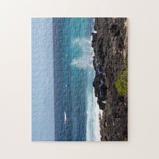 Ocean Splashing Against the Shore Legpuzzel (Verticaal)