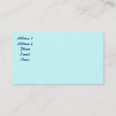 Ocean Splendor Business/Profile Card Visitekaartje (Achterkant)