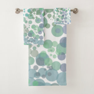 Ocean Spray Water Drops Watercolor Kunst Bad Handdoek