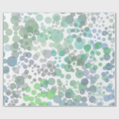 Ocean Spray Water Druppelt Waterverf Art Cadeaupapier (Vlak)