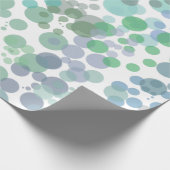 Ocean Spray Water Druppelt Waterverf Art Cadeaupapier (Hoek)