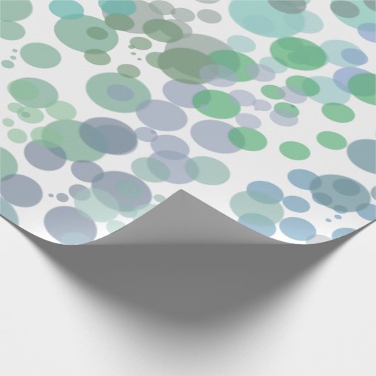 Ocean Spray Water Druppelt Waterverf Art Cadeaupapier (Hoek)