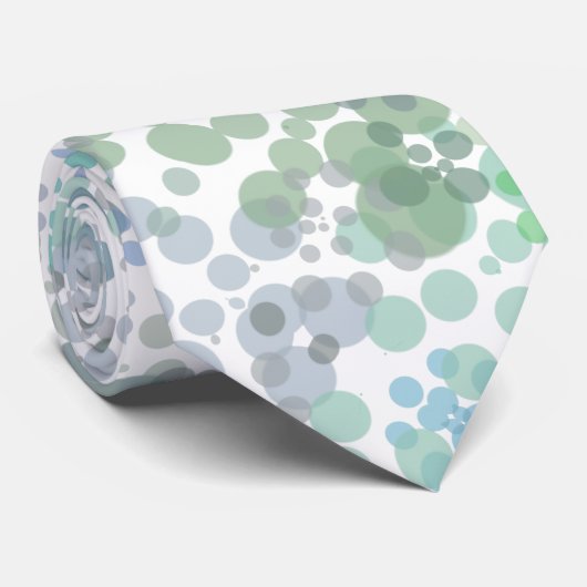 Ocean Spray Water Druppelt Waterverf Art Stropdas (Opgerold)