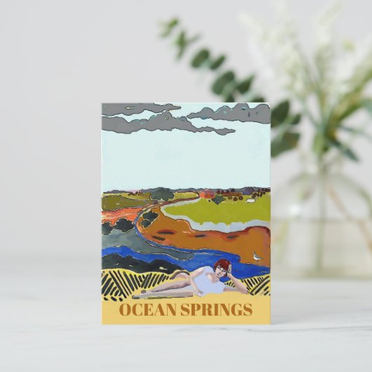 Ocean Spring MS, Style Briefkaart (Staand voorkant)