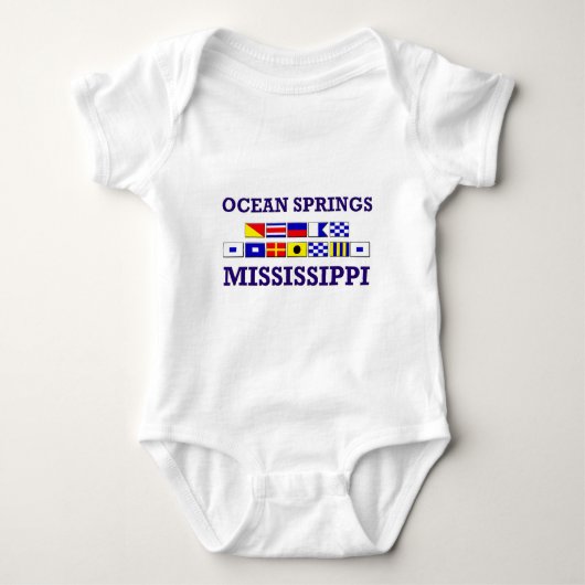 Ocean Springs Baby Romper (Voorkant)