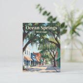 Ocean Springs Mississippi Briefkaart (Staand voorkant)