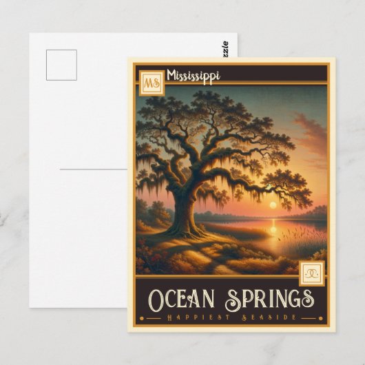 Ocean Springs, Mississippi | Briefkaart (Voorkant / Achterkant)