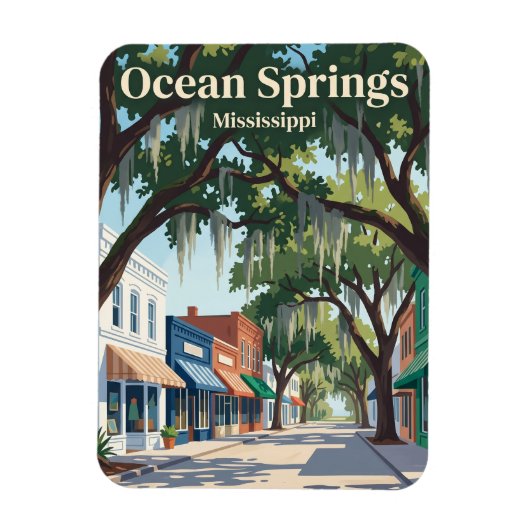 Ocean Springs Mississippi Magneet (Verticaal)