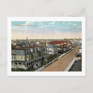 Ocean St., Cape May, Vintage van New Jersey Briefkaart