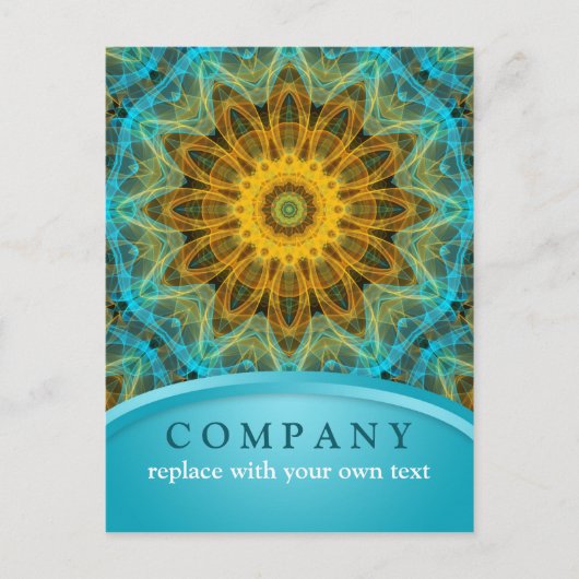 Ocean Star Mandala Briefkaart (Voorkant)