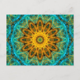 Ocean Star Mandala Briefkaart
