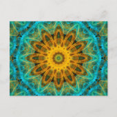 Ocean Star Mandala Briefkaart (Voorkant)