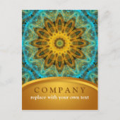 Ocean Star Mandala Briefkaart (Voorkant)