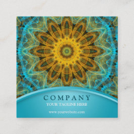 Ocean Star Mandala Vierkante Visitekaartje