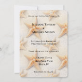 Ocean Starfish Beach bruiloft Kaart (Voorkant)