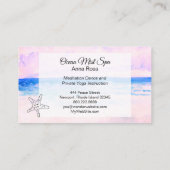 *~* Ocean Starfish Beach Travel Event Planner Visitekaartje (Achterkant)