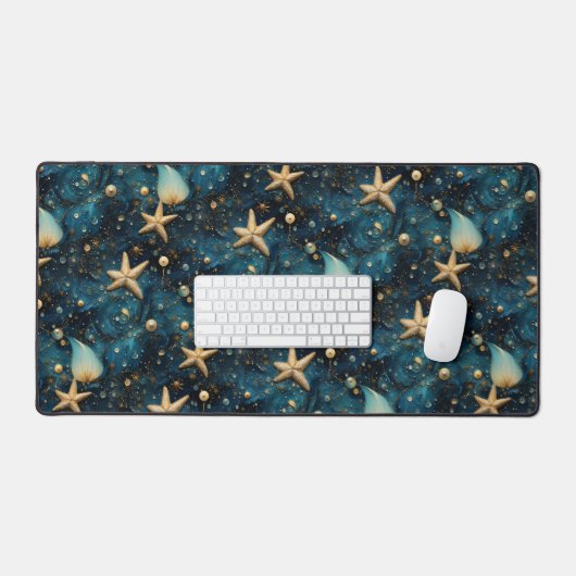 Ocean Starfish Pattern Desk Mat (Keyboard & Muis)