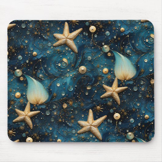 Ocean Starfish Pattern Muismat (Voorkant)