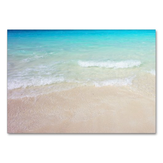 Ocean Starfish Reserved Wedding Seating Seating Kaart (Achterkant)