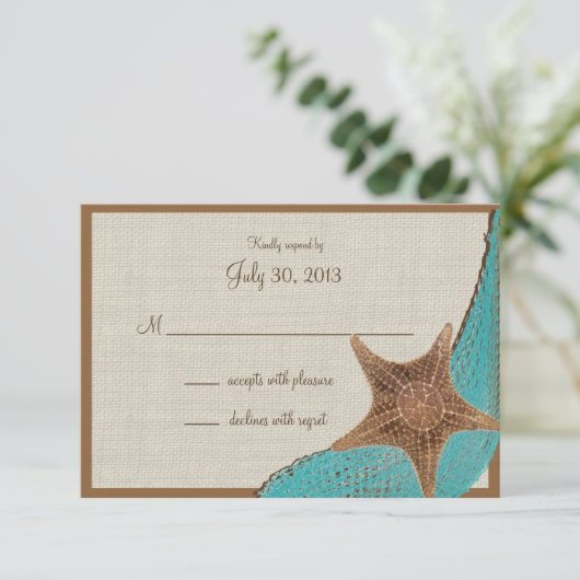 Ocean Starfish Response Kaart (Staand voorkant)