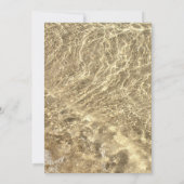 Ocean Starfish Tropical kerstbruiloft Kaart (Achterkant)