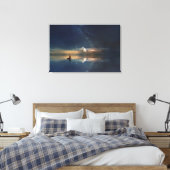 Ocean Starry Sky Canvas Afdruk (Insitu (Slaapkamer))