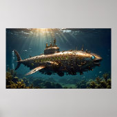 Ocean Steampunk Poster (Voorkant)
