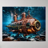 Ocean Steampunk Poster (Voorkant)