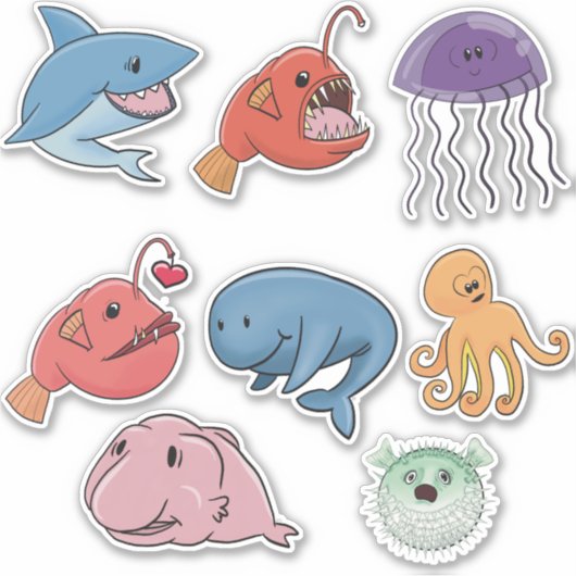 Ocean sticker pack (Voorkant)