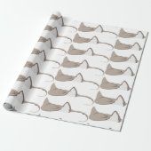 Ocean Stingray Cadeaupapier (Uitgerold)