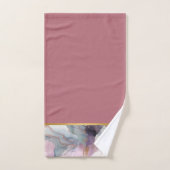 OCEAN STORM MARMER STOFFIGE ROZE BADKAMER HANDDOEK (Handdoek)